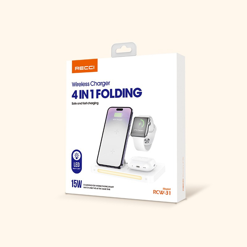 استند شارژ بی سیم 15 وات چند کاره رسی مدل RCW-31